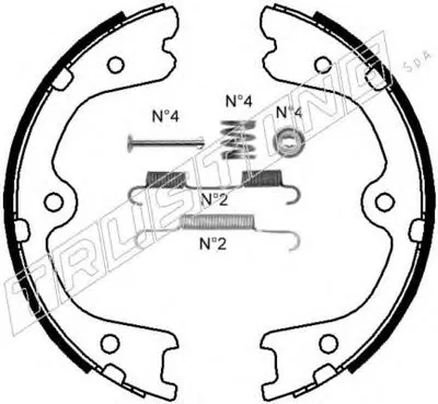 Комплект тормозных колодок, стояночная тормозная система TRUSTING купить