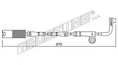 Сигнализатор, износ тормозных колодок TRUSTING купить