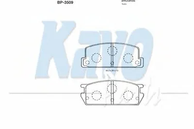 Комплект тормозных колодок, дисковый тормоз MK KASHIYAMA KAVO PARTS купить