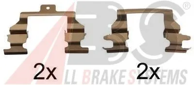 Комплектующие, колодки дискового тормоза A.B.S. купить