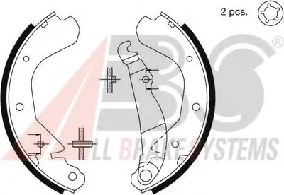 Комплект тормозных колодок A.B.S. купить