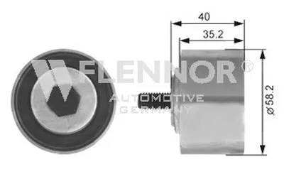 Паразитный / Ведущий ролик, зубчатый ремень FLENNOR купить