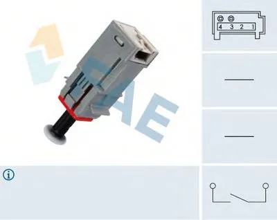 Выключатель, привод сцепления (Tempomat) FAE купить