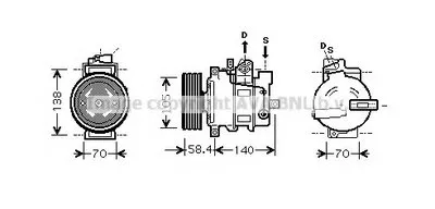 Компрессор, кондиционер AVA QUALITY COOLING купить