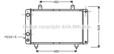 Радиатор, охлаждение двигателя AVA QUALITY COOLING купить