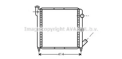 Радиатор, охлаждение двигателя AVA QUALITY COOLING купить