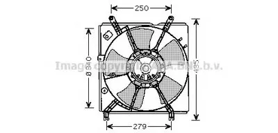 Вентилятор, охлаждение двигателя AVA QUALITY COOLING купить