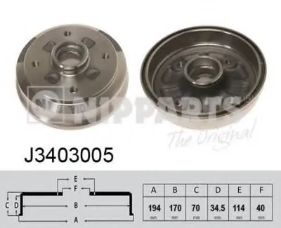 Тормозной барабан NIPPARTS купить