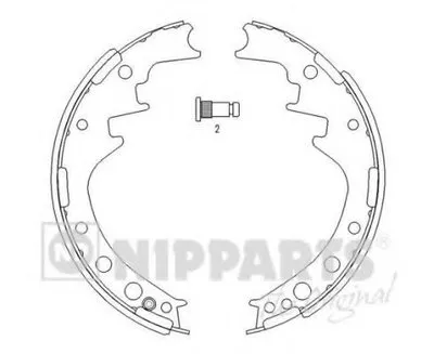 Комплект тормозных колодок NIPPARTS купить