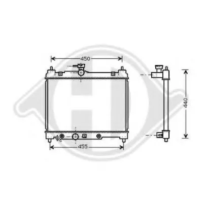 Радиатор, охлаждение двигателя DIEDERICHS купить
