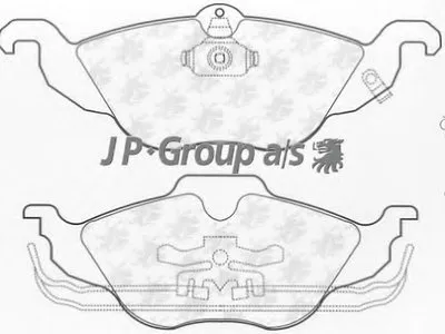 Комплект тормозных колодок, дисковый тормоз QH JP GROUP купить