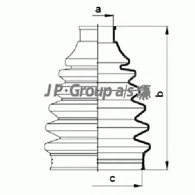 Комплект пылника, приводной вал QH JP GROUP купить