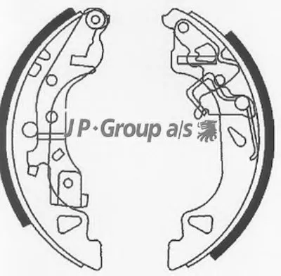 Комплект тормозных колодок QH JP GROUP купить