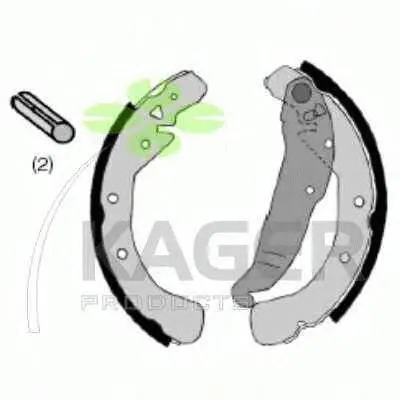 Комплект тормозных колодок KAGER купить