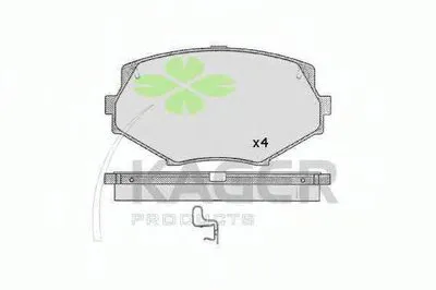 Комплект тормозных колодок, дисковый тормоз KAGER купить