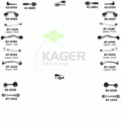 Подвеска колеса KAGER купить