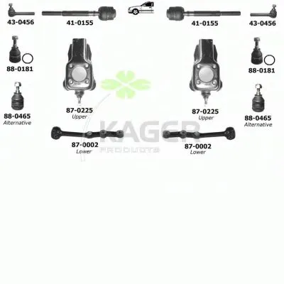 Подвеска колеса KAGER купить