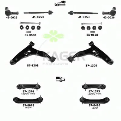 Подвеска колеса KAGER купить