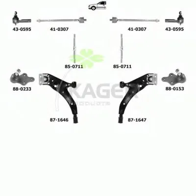 Подвеска колеса KAGER купить