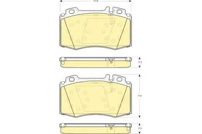 Комплект тормозных колодок, дисковый тормоз GIRLING купить