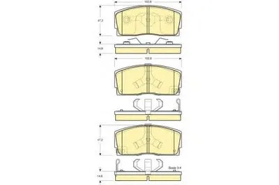 Комплект тормозных колодок, дисковый тормоз GIRLING купить