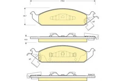 Комплект тормозных колодок, дисковый тормоз GIRLING купить
