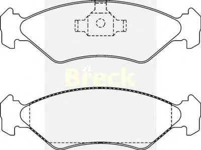 Комплект тормозных колодок, дисковый тормоз BRECK купить