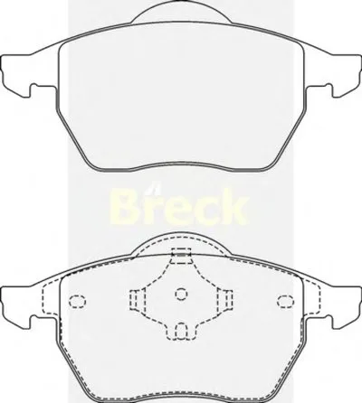 Комплект тормозных колодок, дисковый тормоз BRECK купить