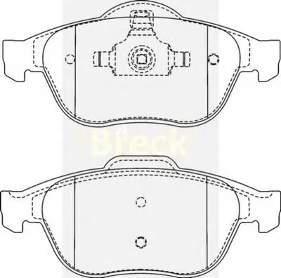 Комплект тормозных колодок, дисковый тормоз BRECK купить
