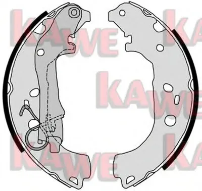Комплект тормозных колодок KAWE купить