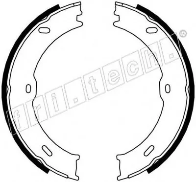 Комплект тормозных колодок, стояночная тормозная система fri.tech. купить