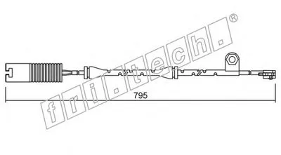 Сигнализатор, износ тормозных колодок fri.tech. купить