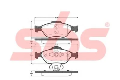 Комплект тормозных колодок, дисковый тормоз sbs купить