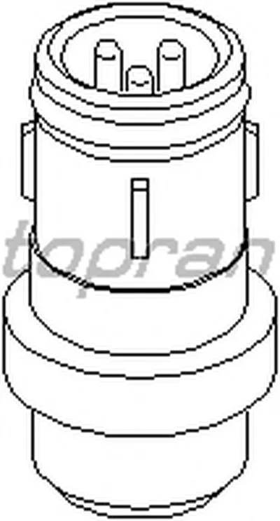 Датчик, температура охлаждающей жидкости TOPRAN купить