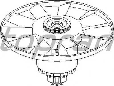 Вентилятор, охлаждение двигателя TOPRAN купить