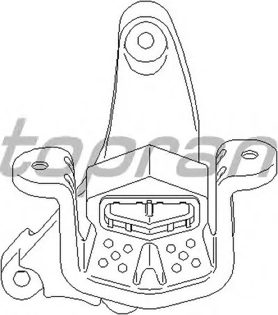 Подвеска, ступенчатая коробка передач TOPRAN купить