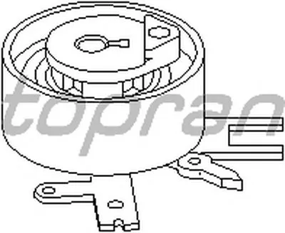 Натяжной ролик, ремень ГРМ TOPRAN купить