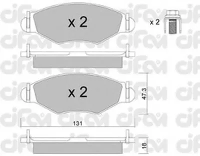 Комплект тормозных колодок, дисковый тормоз CIFAM купить