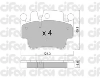 Комплект тормозных колодок, дисковый тормоз CIFAM купить