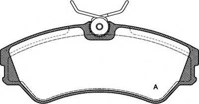 Комплект тормозных колодок, дисковый тормоз ADVANCE OPEN PARTS купить