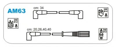 Комплект проводов зажигания JANMOR купить