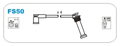 Комплект проводов зажигания JANMOR купить