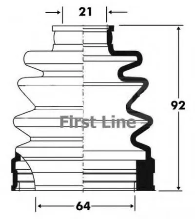 Пыльник, приводной вал FIRST LINE купить