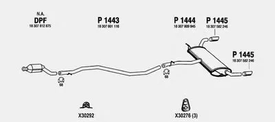 Система выпуска ОГ FENNO купить