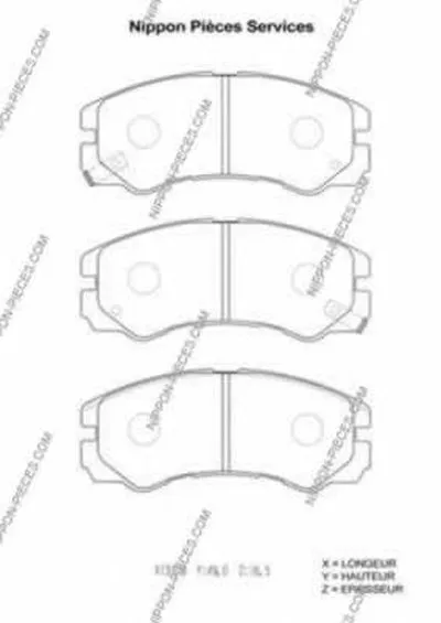 Комплект тормозных колодок, дисковый тормоз NPS купить