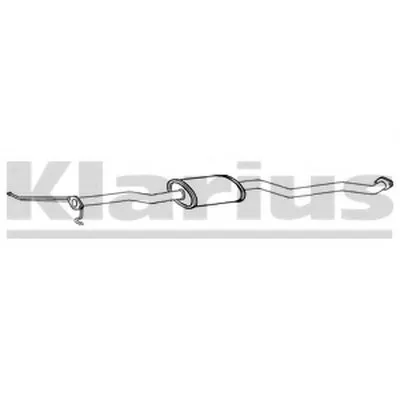 Средний глушитель выхлопных газов KLARIUS купить