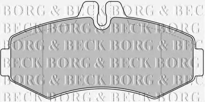 Комплект тормозных колодок, дисковый тормоз BORG & BECK купить