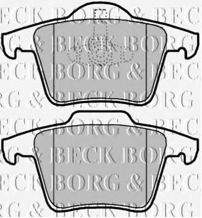 Комплект тормозных колодок, дисковый тормоз BORG & BECK купить