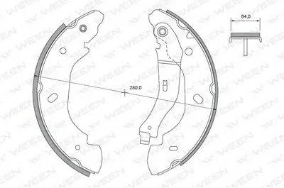 Комплект тормозных колодок WEEN купить