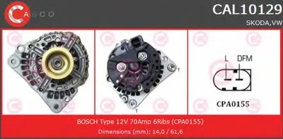 Генератор GENUINE SERIES CASCO купить